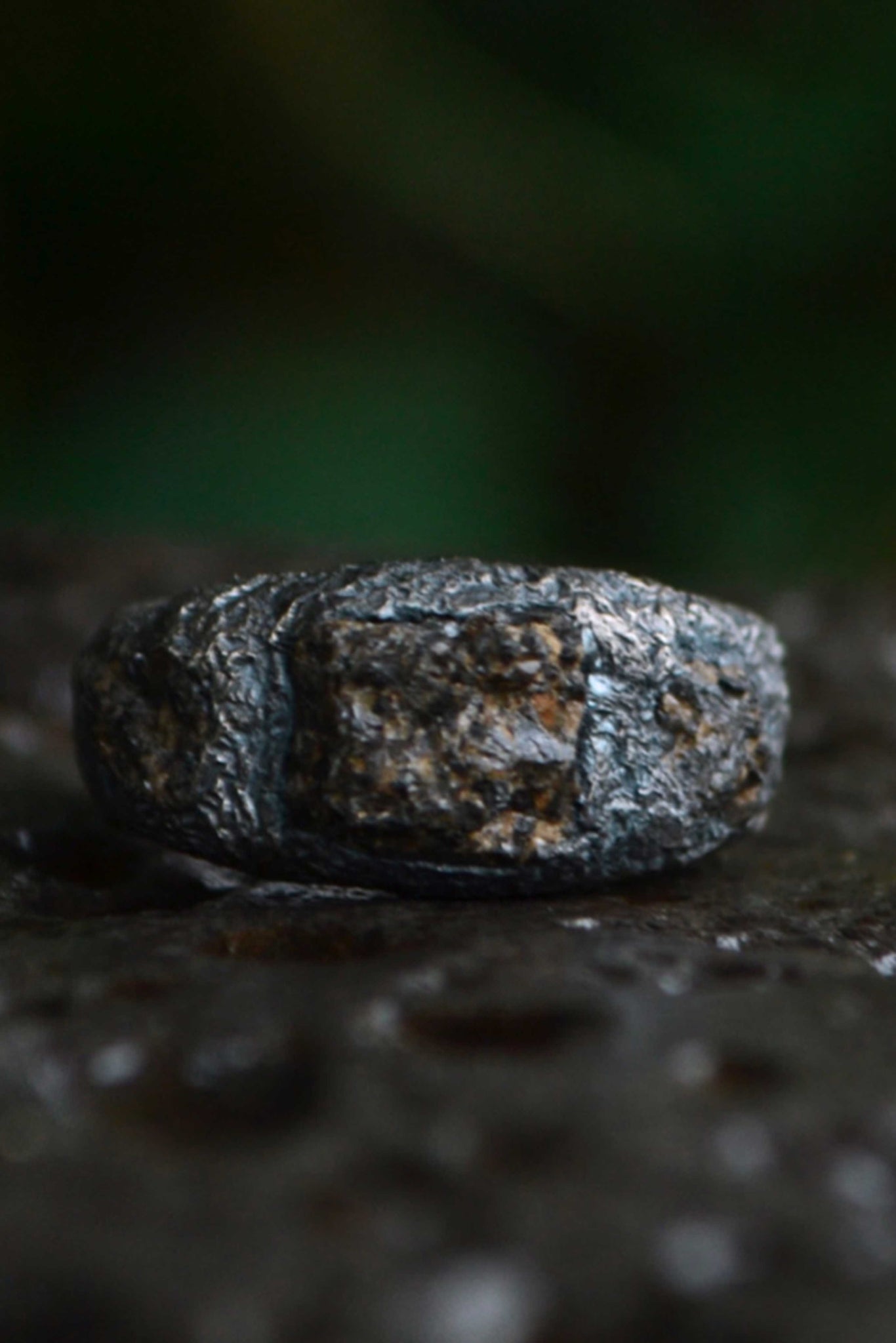 #15 3 Granite Ring | Sterling Silver