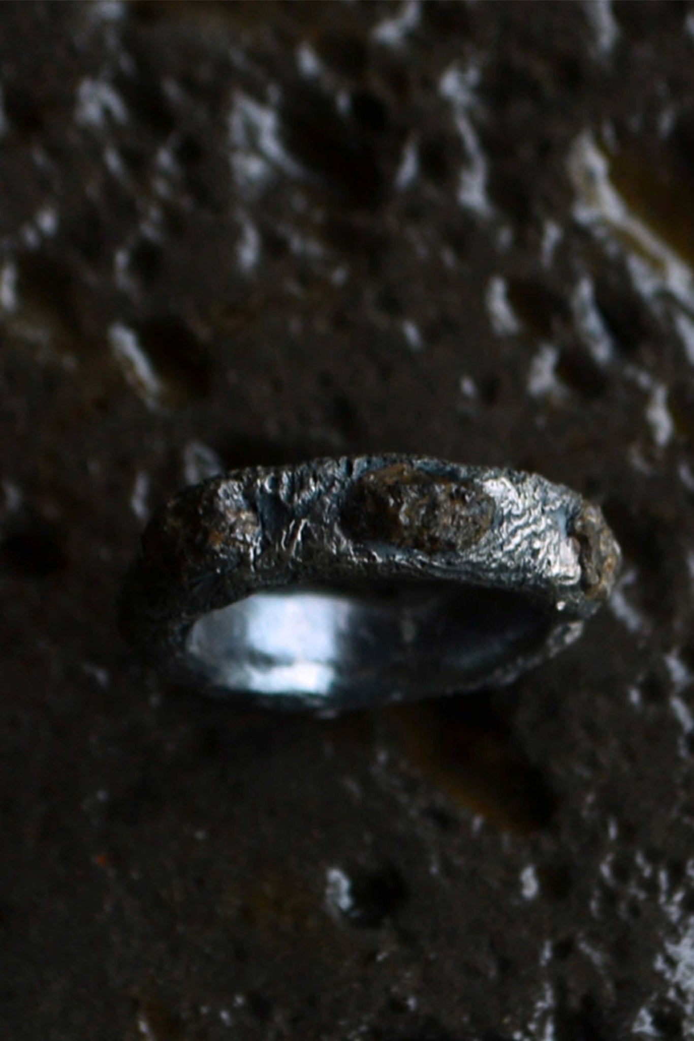 #8 6 Granite Ring | Sterling Silver