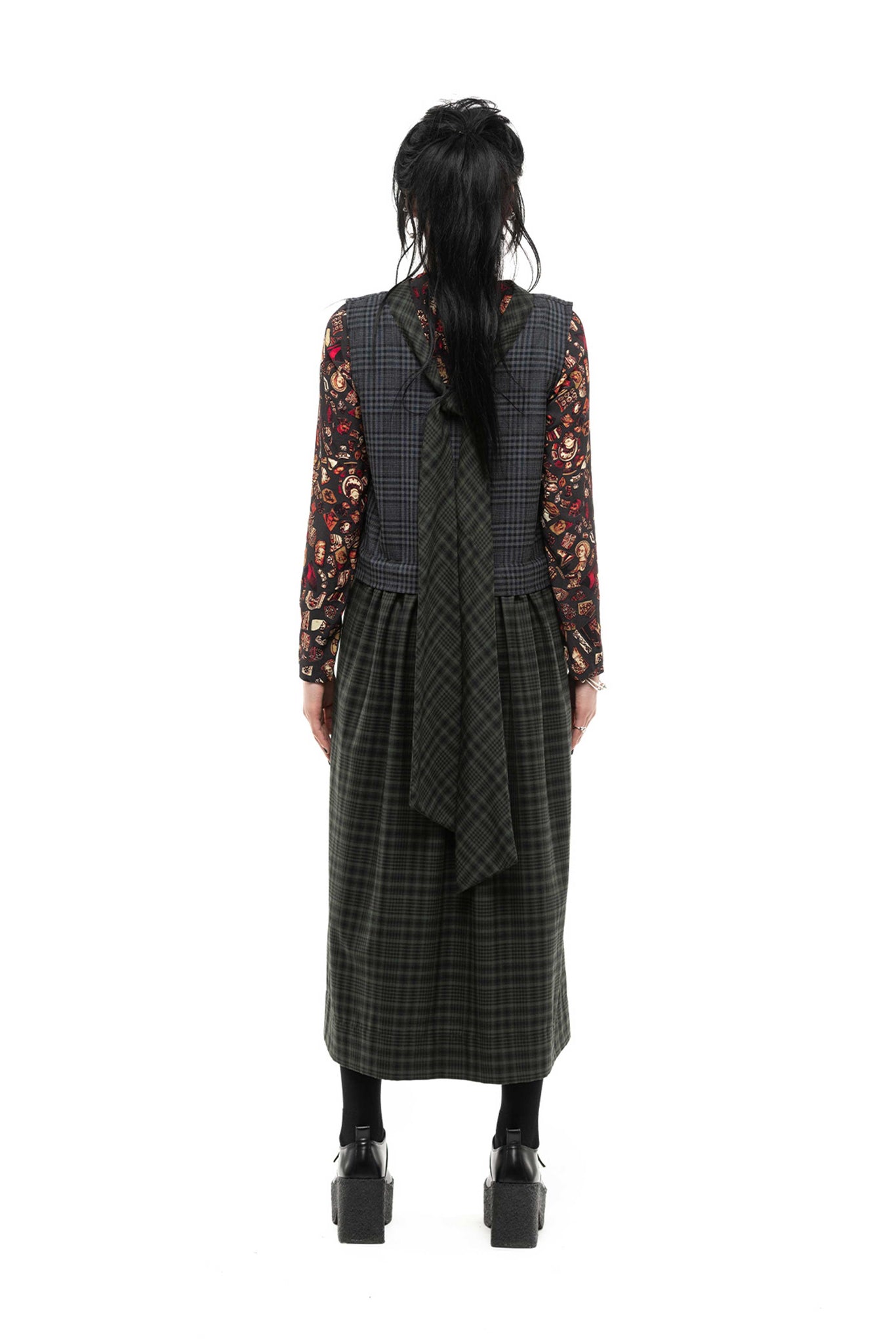 Double Vision Dress | Plaid Suiting | Mixed Plaid