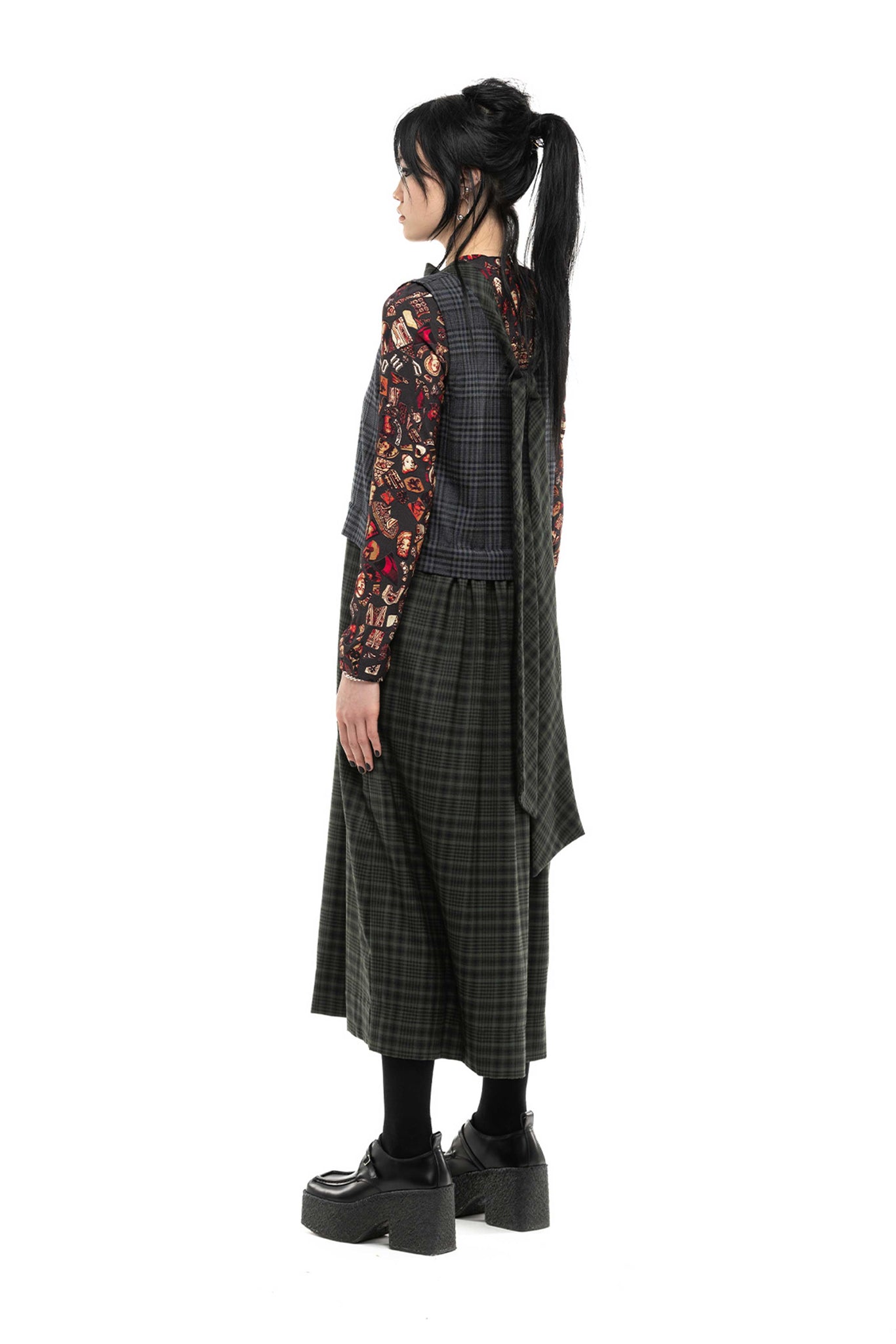 Double Vision Dress | Plaid Suiting | Mixed Plaid