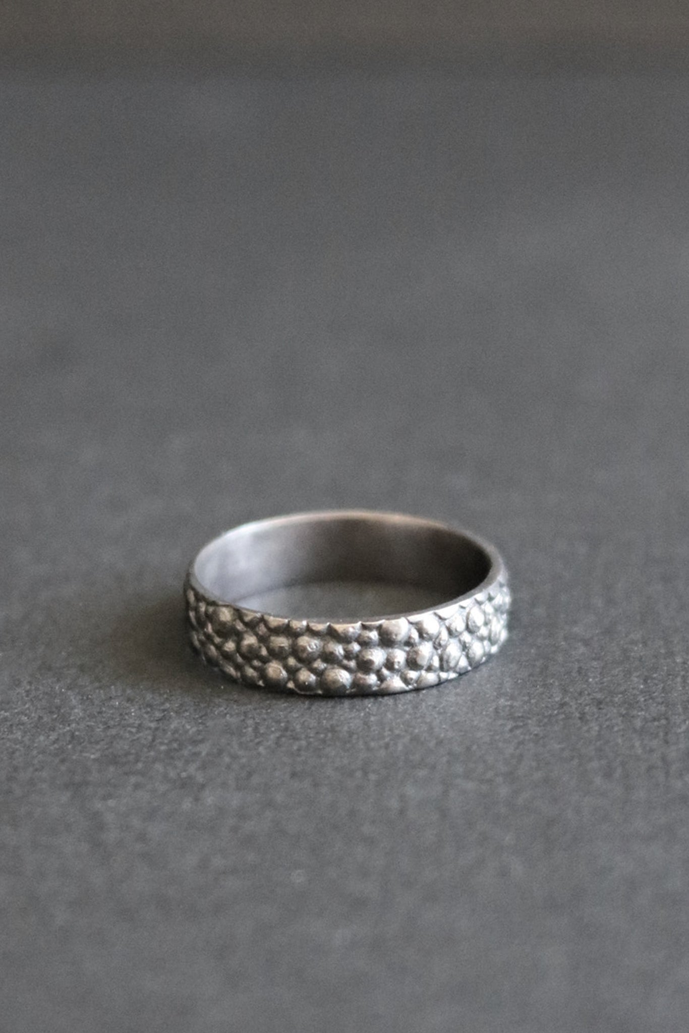 Heavy texture medium weight band | Sterling Silver