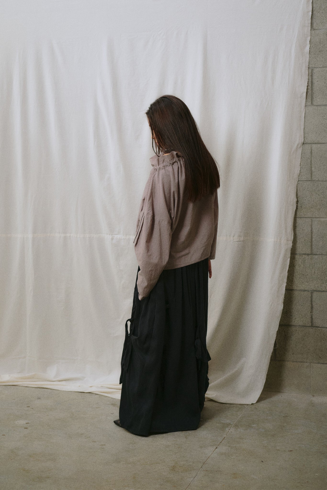 Gekkou Skirt | Tencel | Black