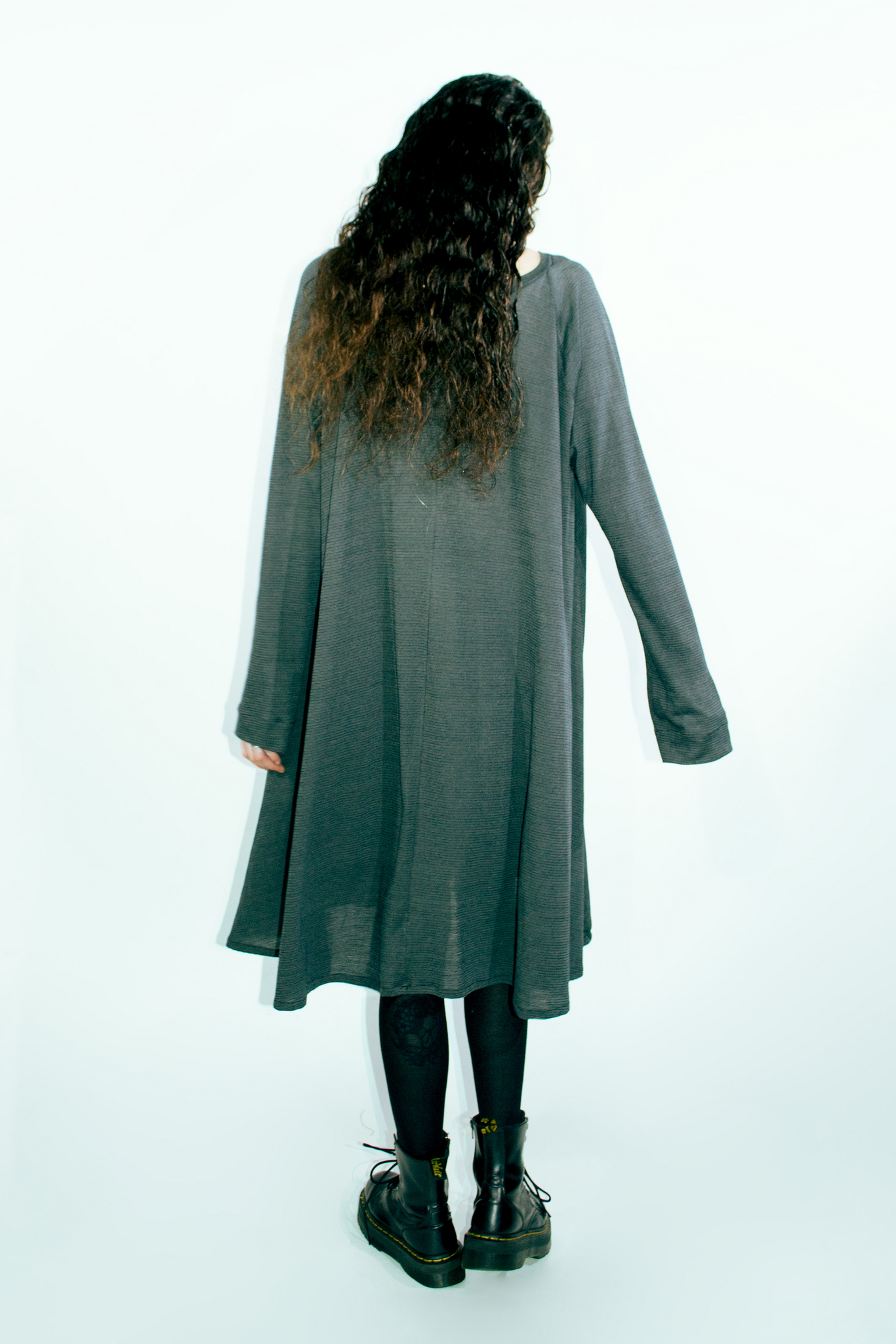 Raglan Knit Dress | Merino | Teal