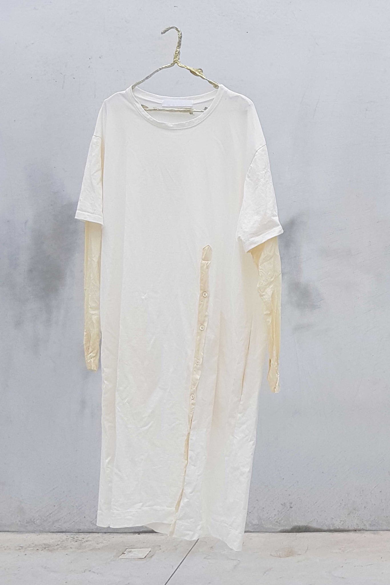 T-Shirt Dress with Arms | Japanese Cotton + Vintage Silk