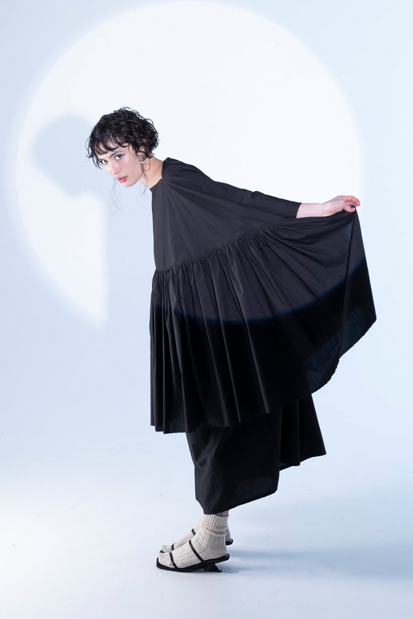 Tsuru Dress | Cotton | Black