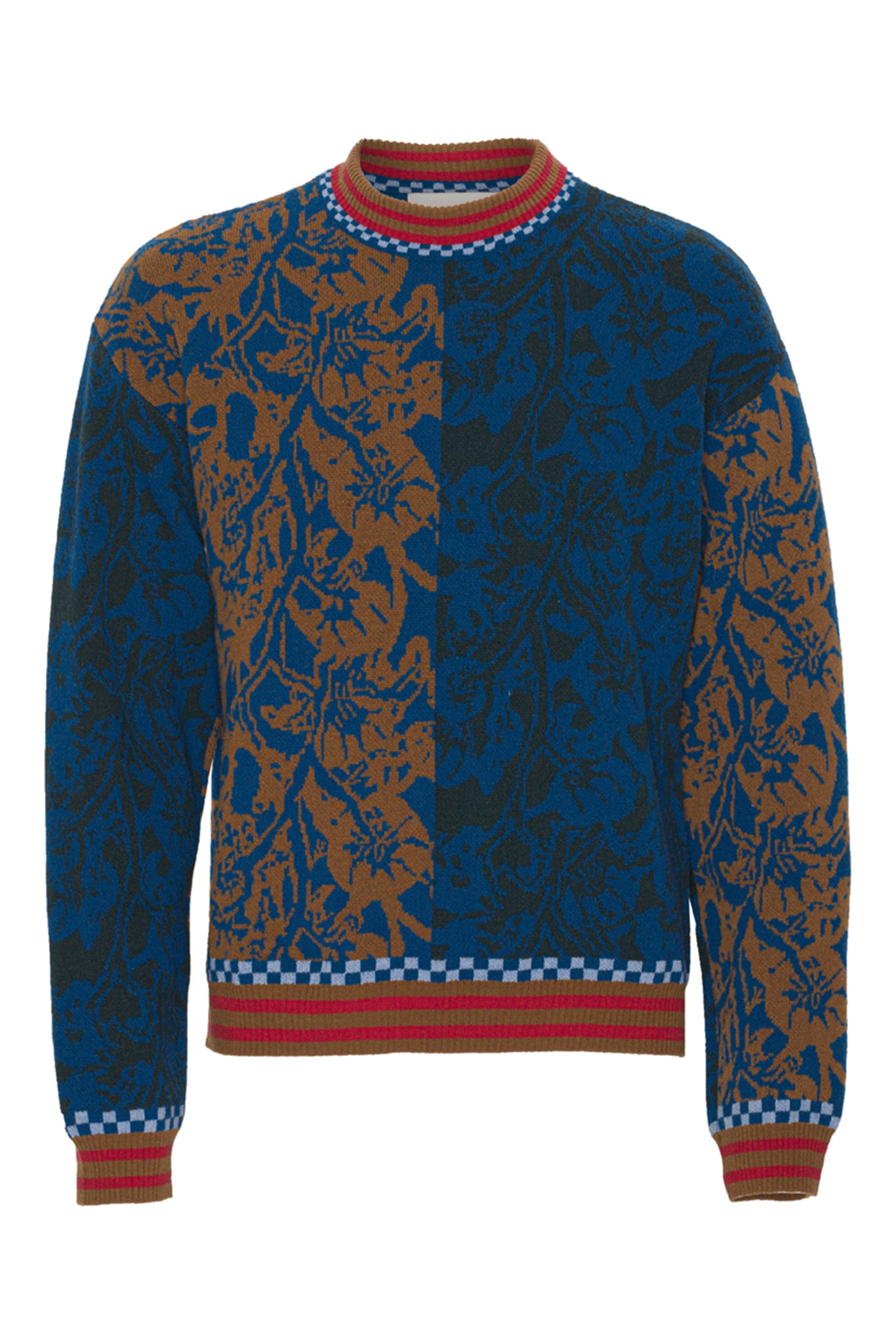 Greenhouse Knit sweater | Wool | Petrol Brown