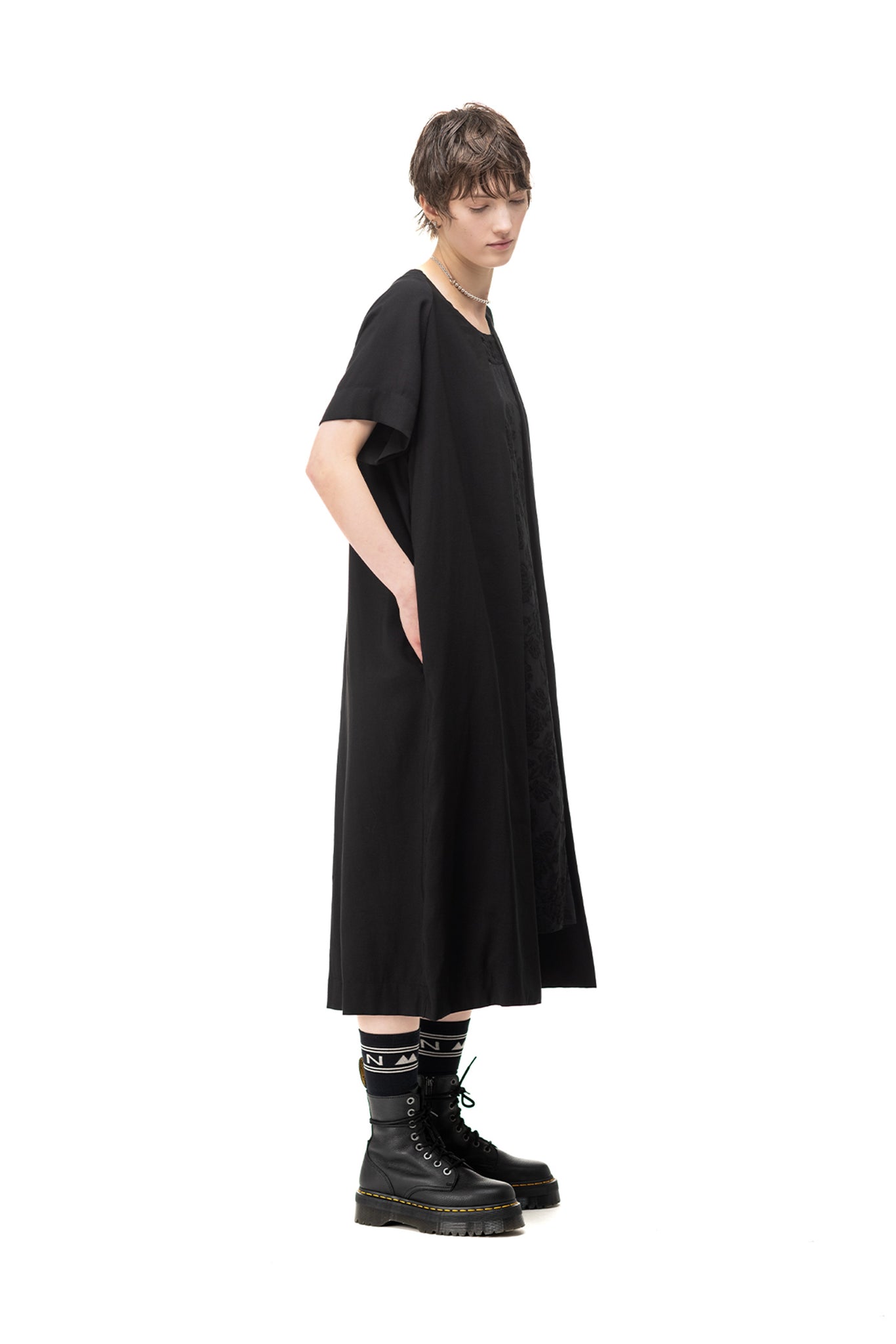 Portal Dress | Rayon Twill | Black