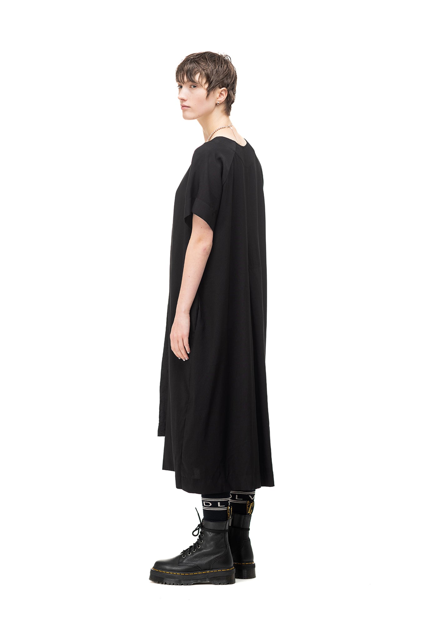 Portal Dress | Rayon Twill | Black