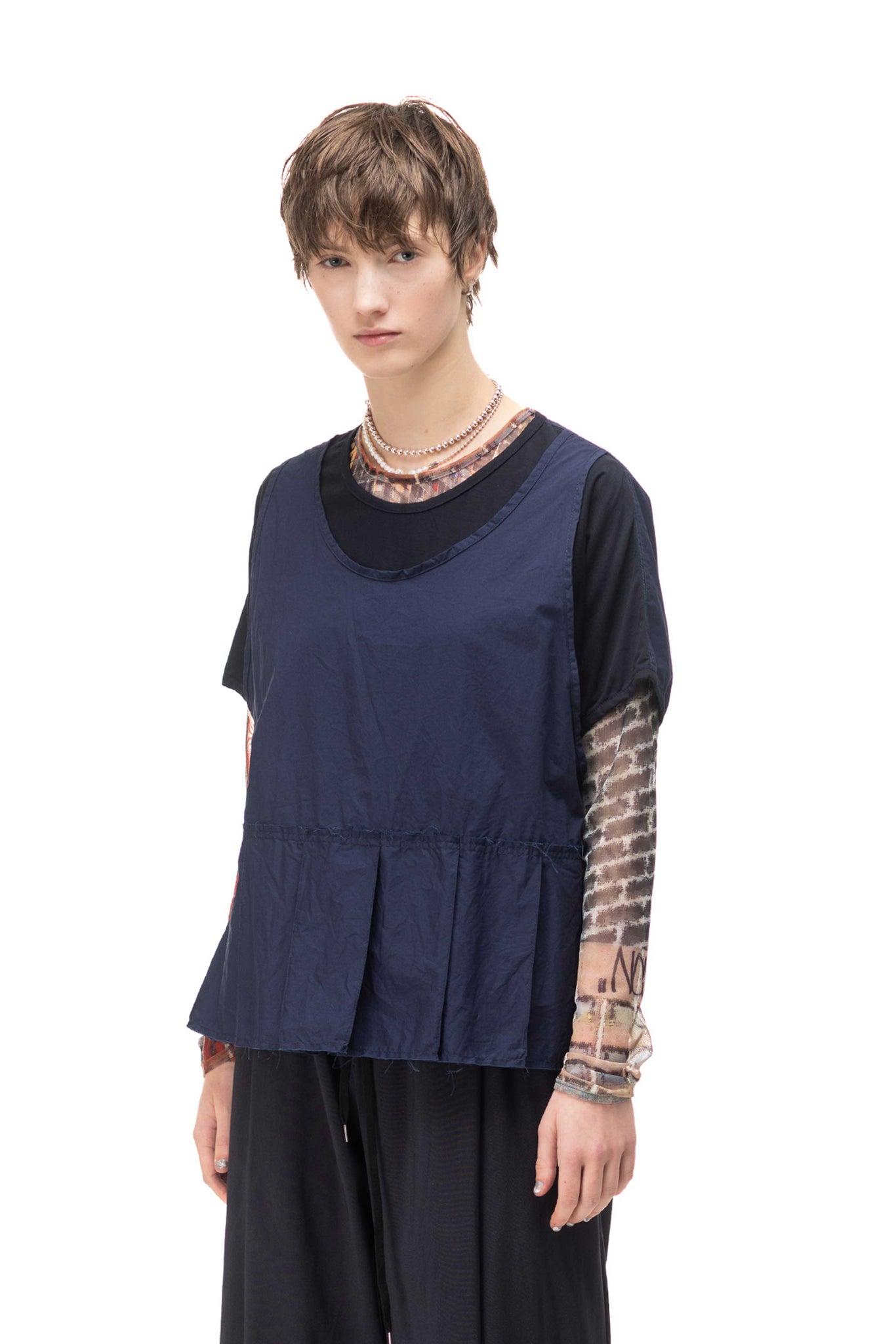 Reversal Top | Washed Cotton | Ink