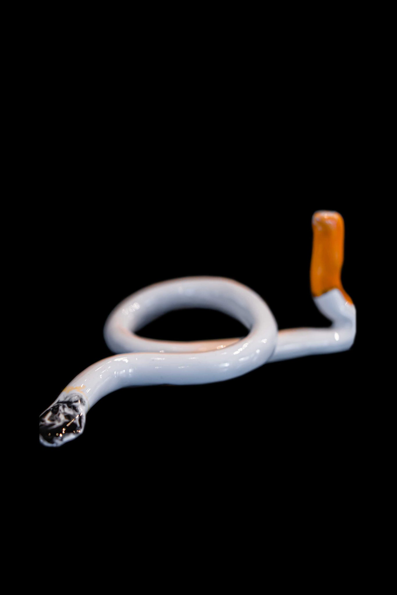 Super long twisty cigarette | Natural gloss glaze