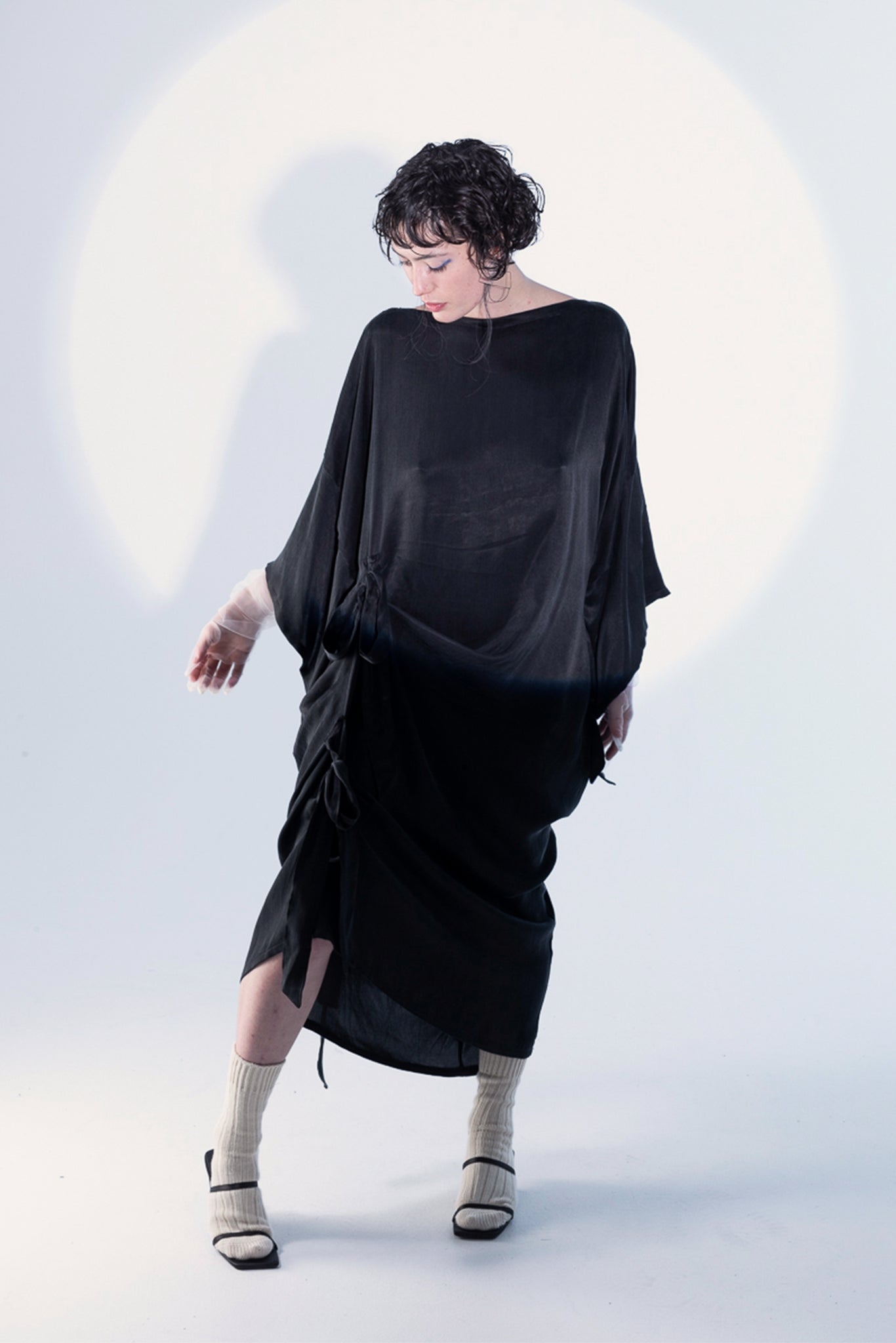 Okurimono Dress | Cupro | Black