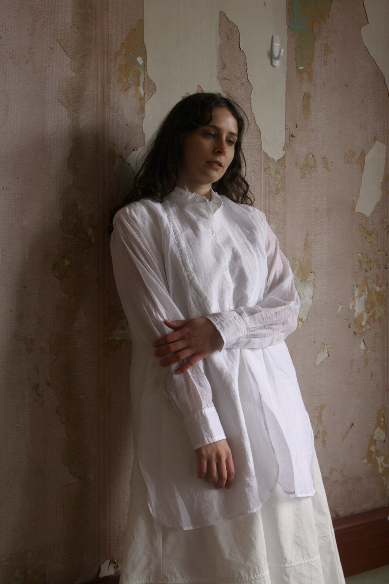 Rowan Shirt | Silk/Cotton | White