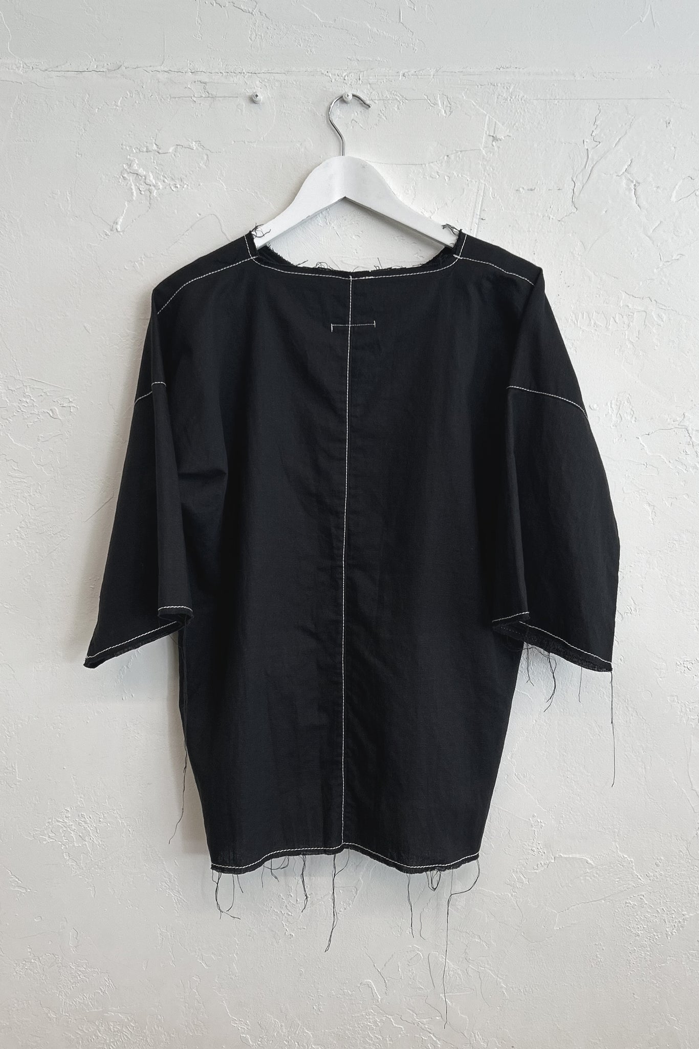 Yozakura Short sleeve Top | Linen + Cotton | Black