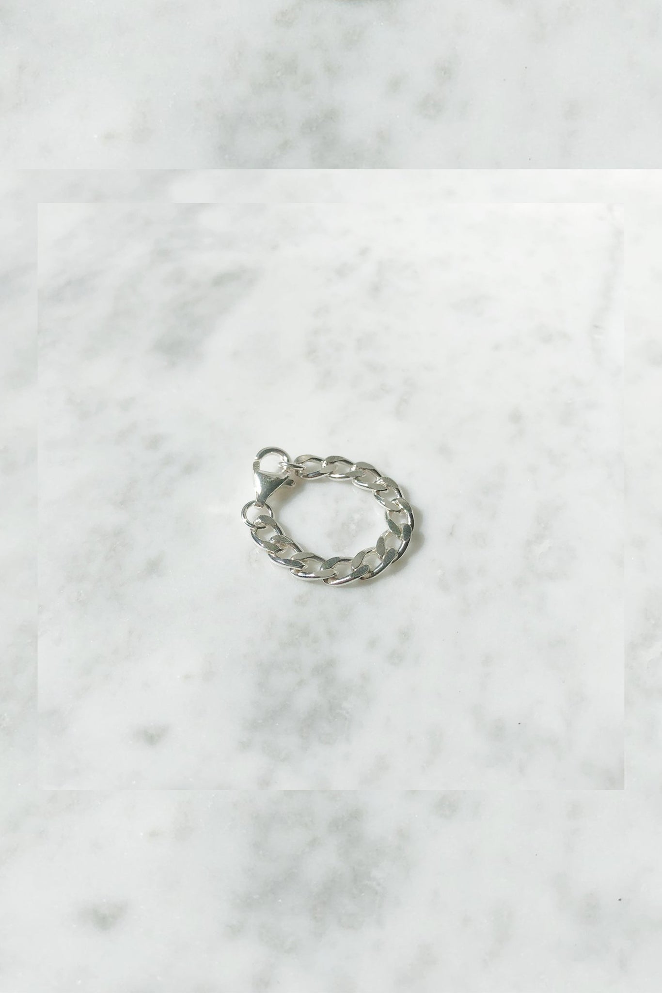 Charlie Chain Ring | Sterling Silver