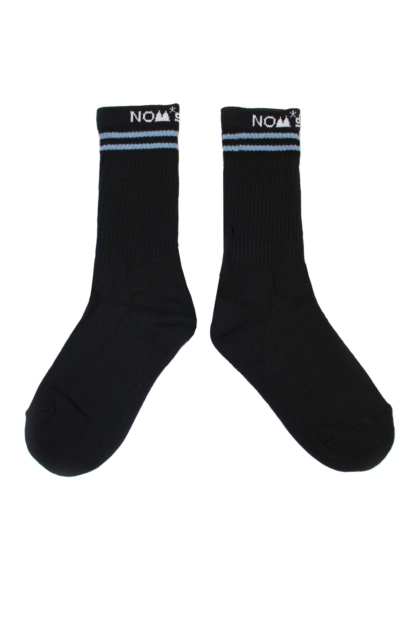 Stripe Socks | Cotton | Black / Blue