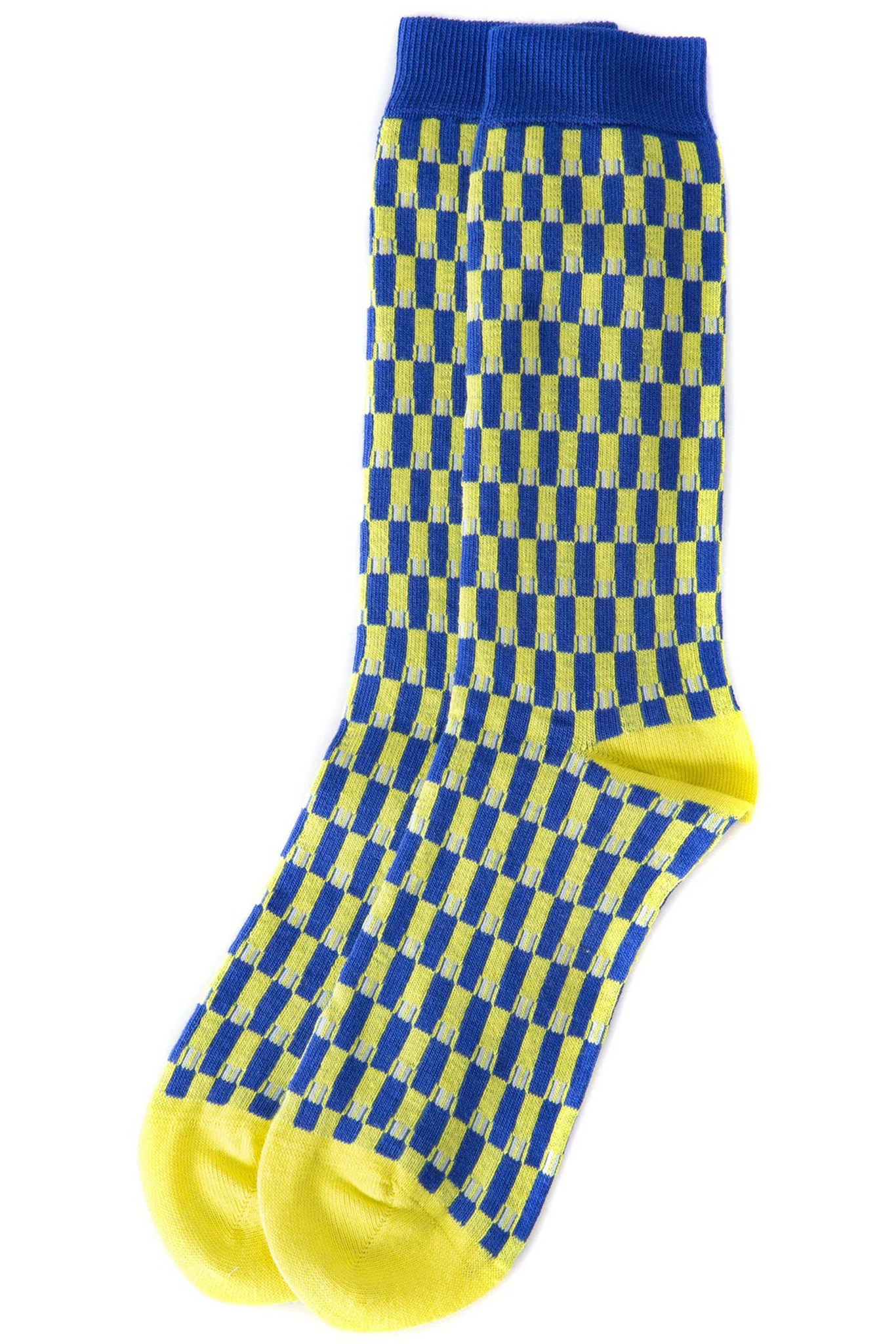 Grandpa Sock | Homme | Yellow Blue Cream